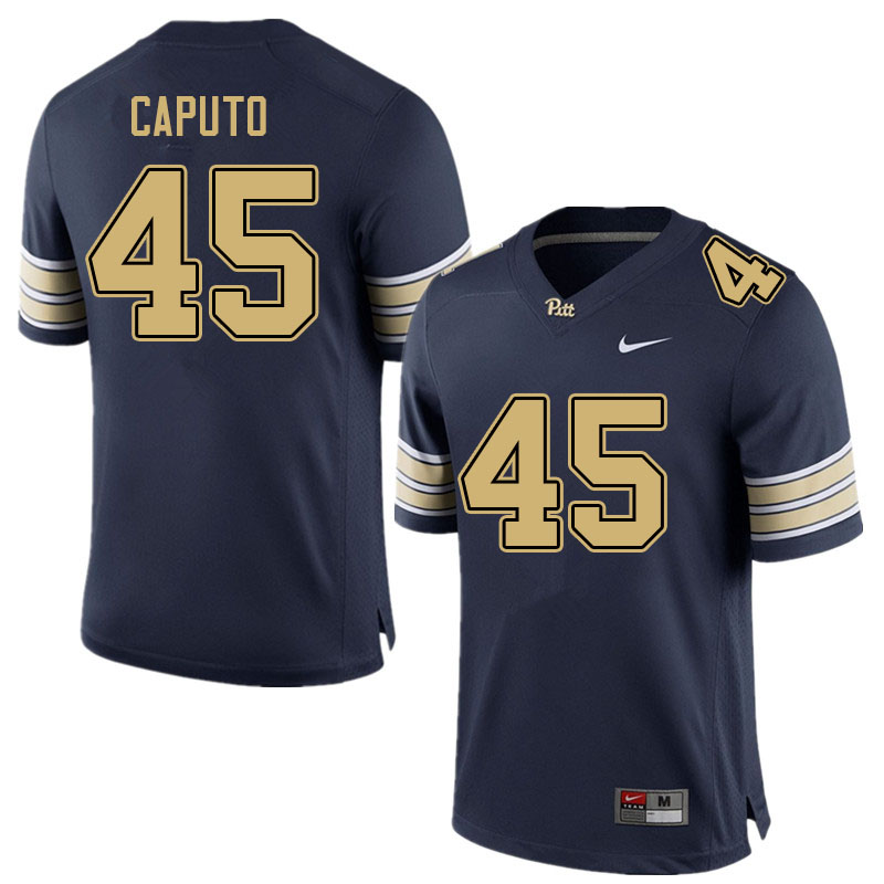 Men #45 Dante Caputo Pitt Panthers College Football Jerseys Sale-Navy